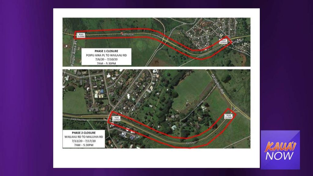 Road Work to Start on Ala Kinoiki Next Week Kauai Now