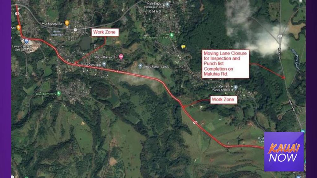 Kōloa Road Slated for Scheduled Lane Closures Kauai Now