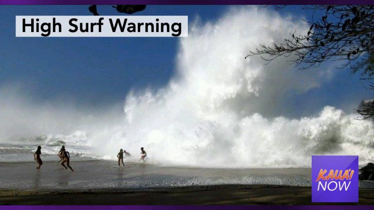 High surf warning issued for south-facing shores of Kauaʻi, Niʻihau