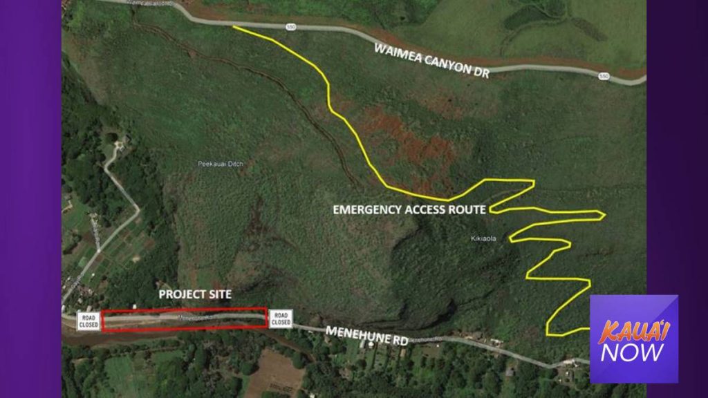 Times Revised For Closure of Portions of Menehune Road, Waimea Swinging