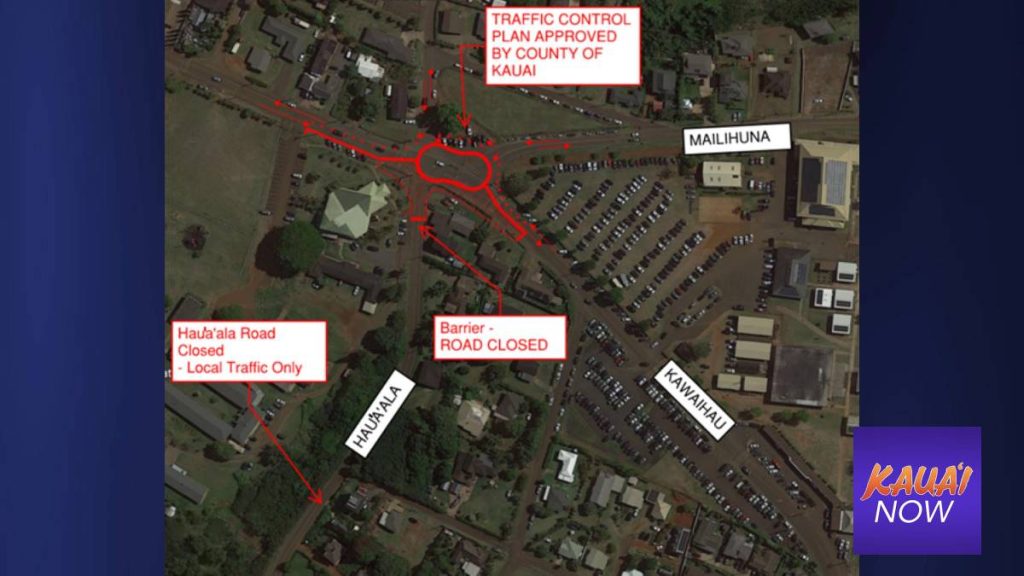 Additional lane closures scheduled as Kapa‘a roundabout construction continues Kauai Now