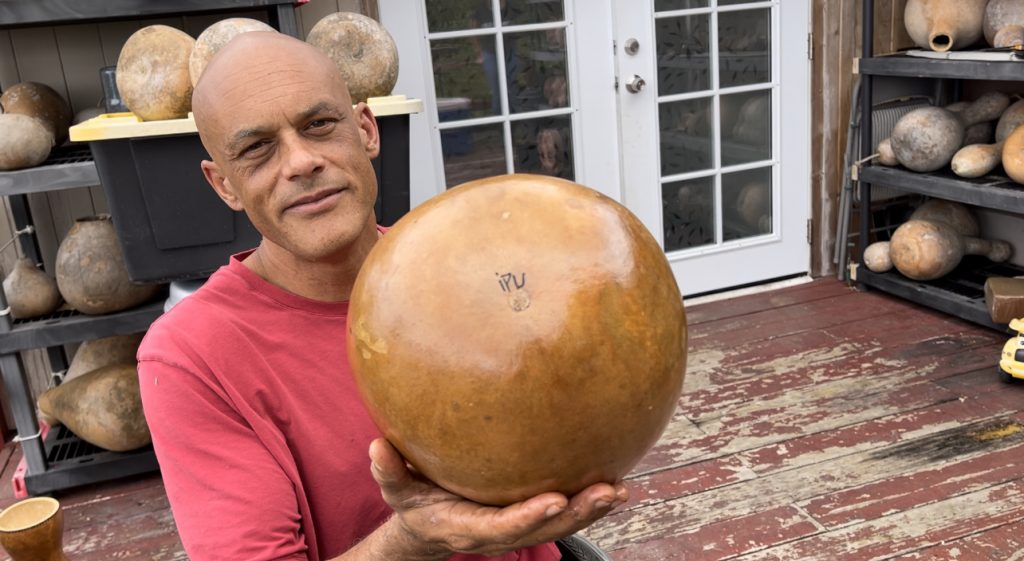 Creator of doublegourd drums for ancient hula at Merrie Monarch’s