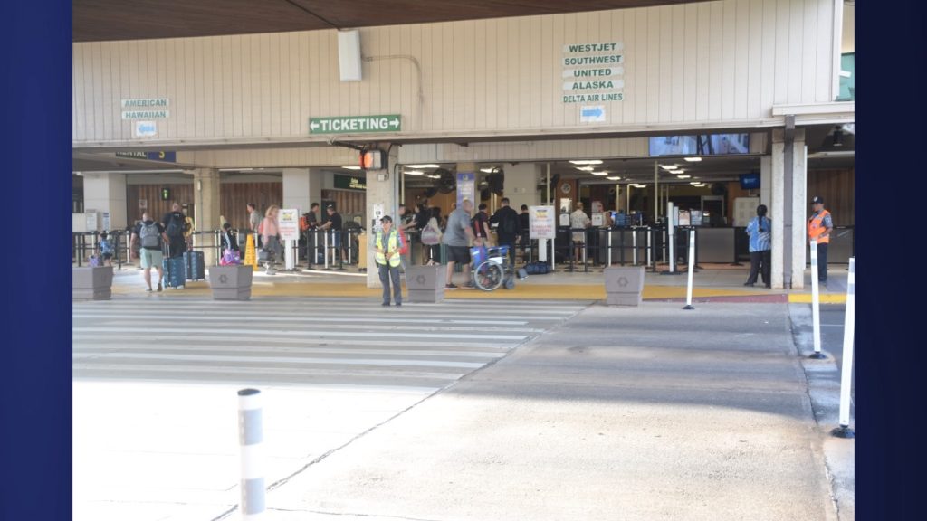 On Wednesday, Lihue Airport was easy to navigate, following flight cancellations on Tuesday due to a tsunami warning issued for the state of Hawai'i after an earthquake near Russia. (Picture Courtesy: Xiomara Yamileth/ Kaua'i Now)