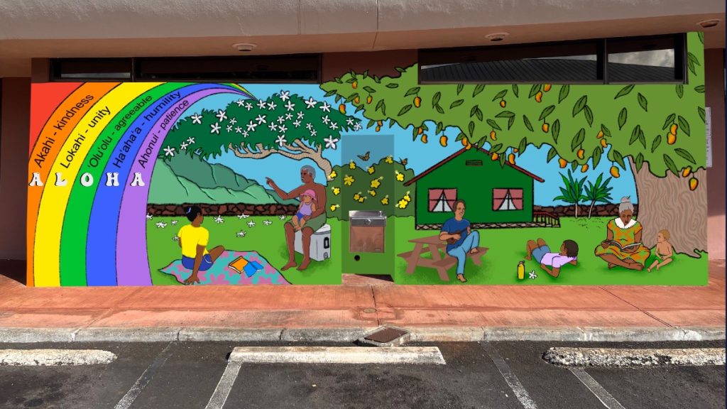 The community mural at the Līhu'e Library will commemorate Eric Larson, who was part of the Hawai'i State Public Library System on Kaua'i for 14 years and passed away in June 2025. (Photo Credit: The Hawai'i State Public Library System)