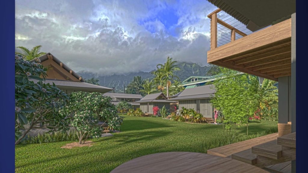 The Hanalei Initiative’s workforce housing project for essential community workers at Hale Kākoʻo O Hanalei received a $2.3 million gift from Priscilla Chan and Mark Zuckerberg. (Photo Credit: The Hanalei Initiative)