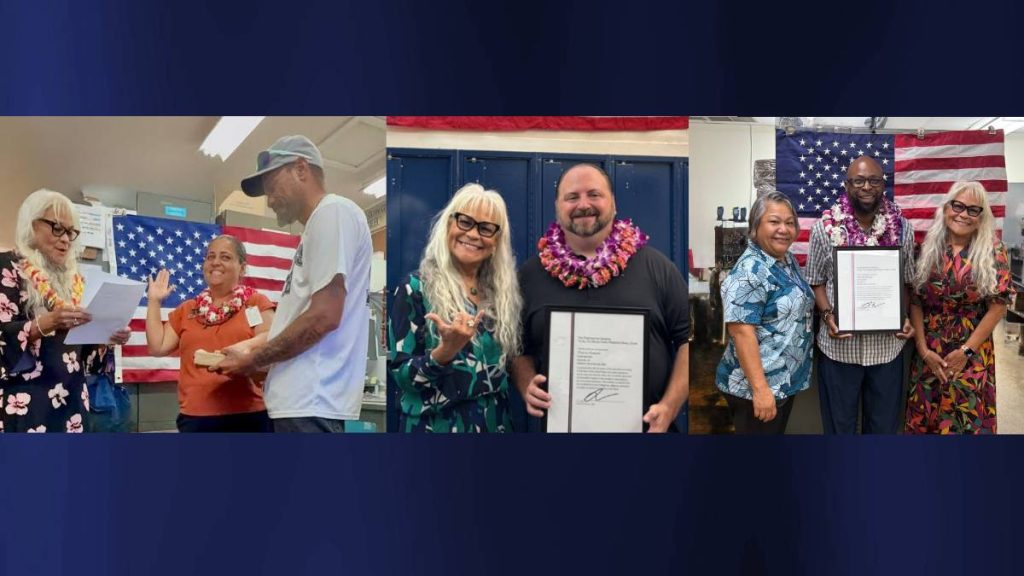 Three new postmasters were chosen in July 2025 for post offices on Kauaʻi. (Photos Courtesy USPS)