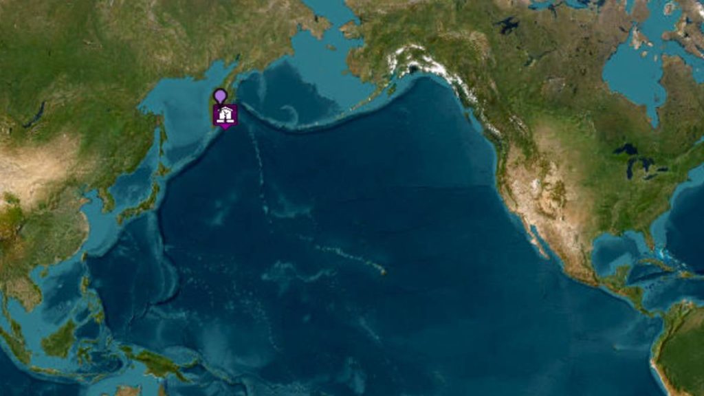 A 7.5 magnitude earthquake struck at 4:38 p.m. on Friday near the east coast of Kamchatka, Russia. (Map: Pacific Tsunami Warning Center)