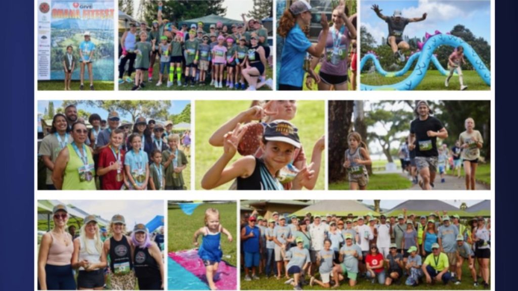 The Ohana FitFest celebrates the community with families, friends, and neighbors running, walking, and laughing. (Photo Credit: The North Shore Give)
