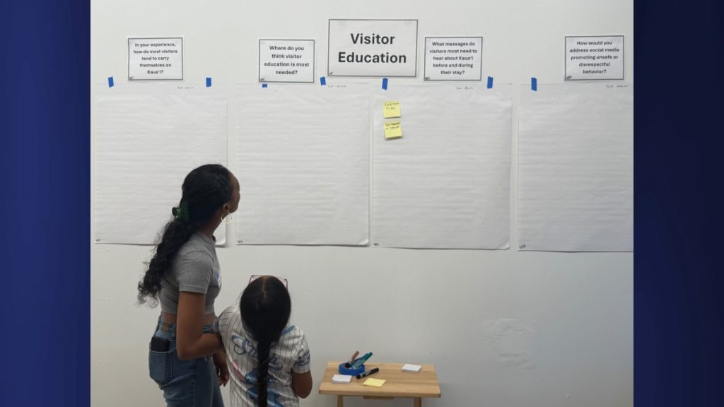 The Hawai‘i Tourism Authority invited Kaua‘i residents to share their opinions on tourism for the first time.  (Photo Credit: Xiomara Yamileth/ Kaua'i Now) 
