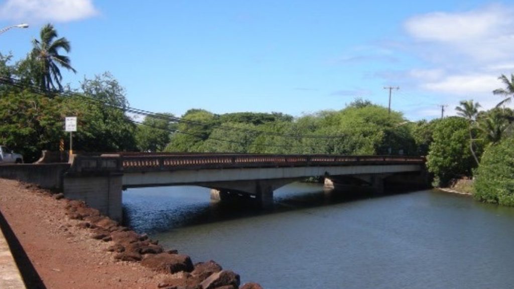 The Hanapēpē Bridge has been closed since July 2024 for repairs. (Photo Credit: Historic Hawa'i'i Foundation)