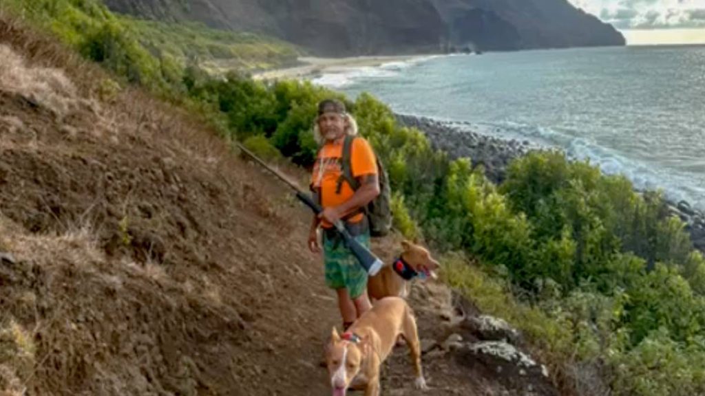 Local hunters worked with two state agencies to reduce the feral population of pigs and goats that damage Kalalau Valley. (Photo Courtesy: Hawaiʻi Department of Land and Natural Resources)