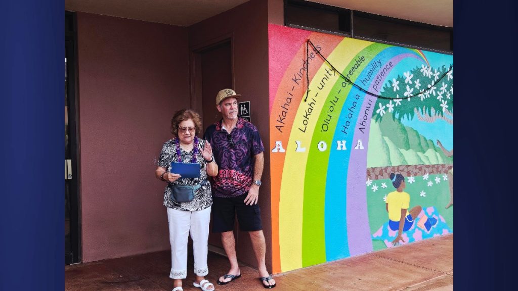 Eric Larson's mother and brother, Nani and Koa Larson, were also in attendance and shared their immense appreciation for his memorialization at the library. (Photo Credit: The Hawai’i State Public Library System)