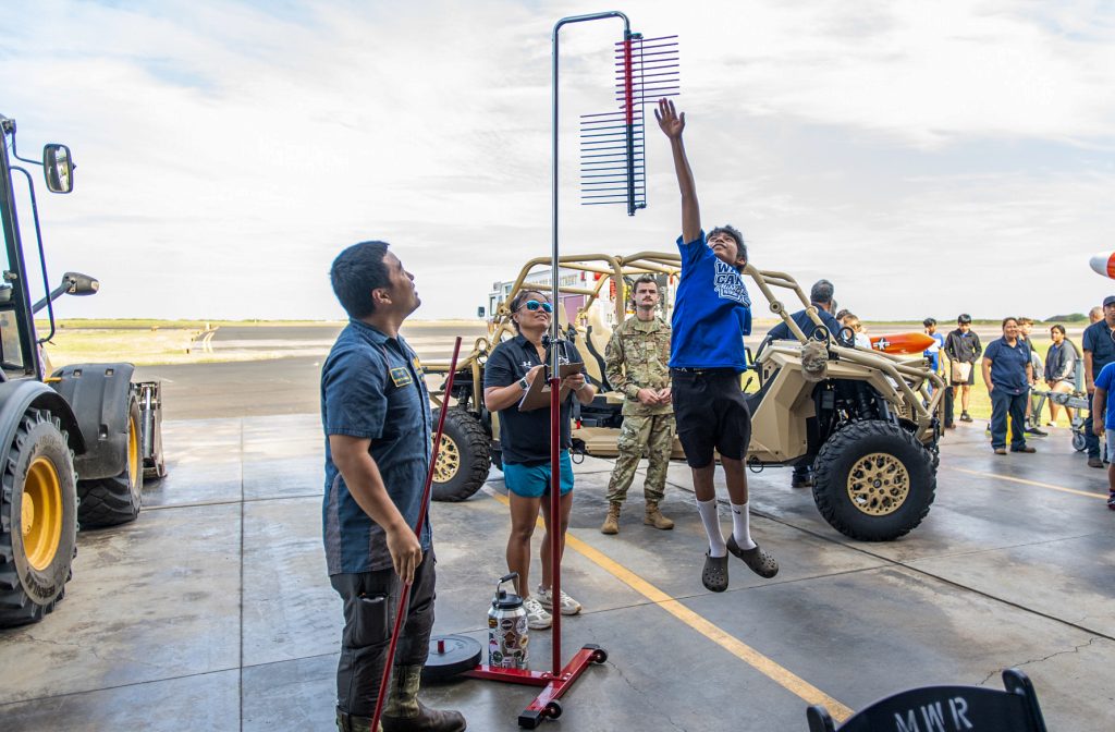 The Pacific Missile Range Facility, Barking Sands hosted a workforce awareness event on March 6, 2026, for local students highlighting the various careers available on base. supporting surface and sub-surface, air and space operations simultaneously. (U.S. Navy Contributed photo by PMRF's Meighan Parubrub)