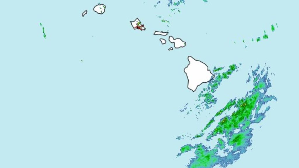 Nearly 6 inches of rain falls on part of Kaua‘i as first very unstable air of season moves over state