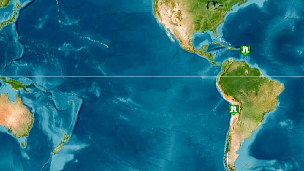 Officials say Hawaiʻi remains safe following a 6.8 earthquake near northern Chile on Monday. (Image Credit: NOAA/ NWS) 