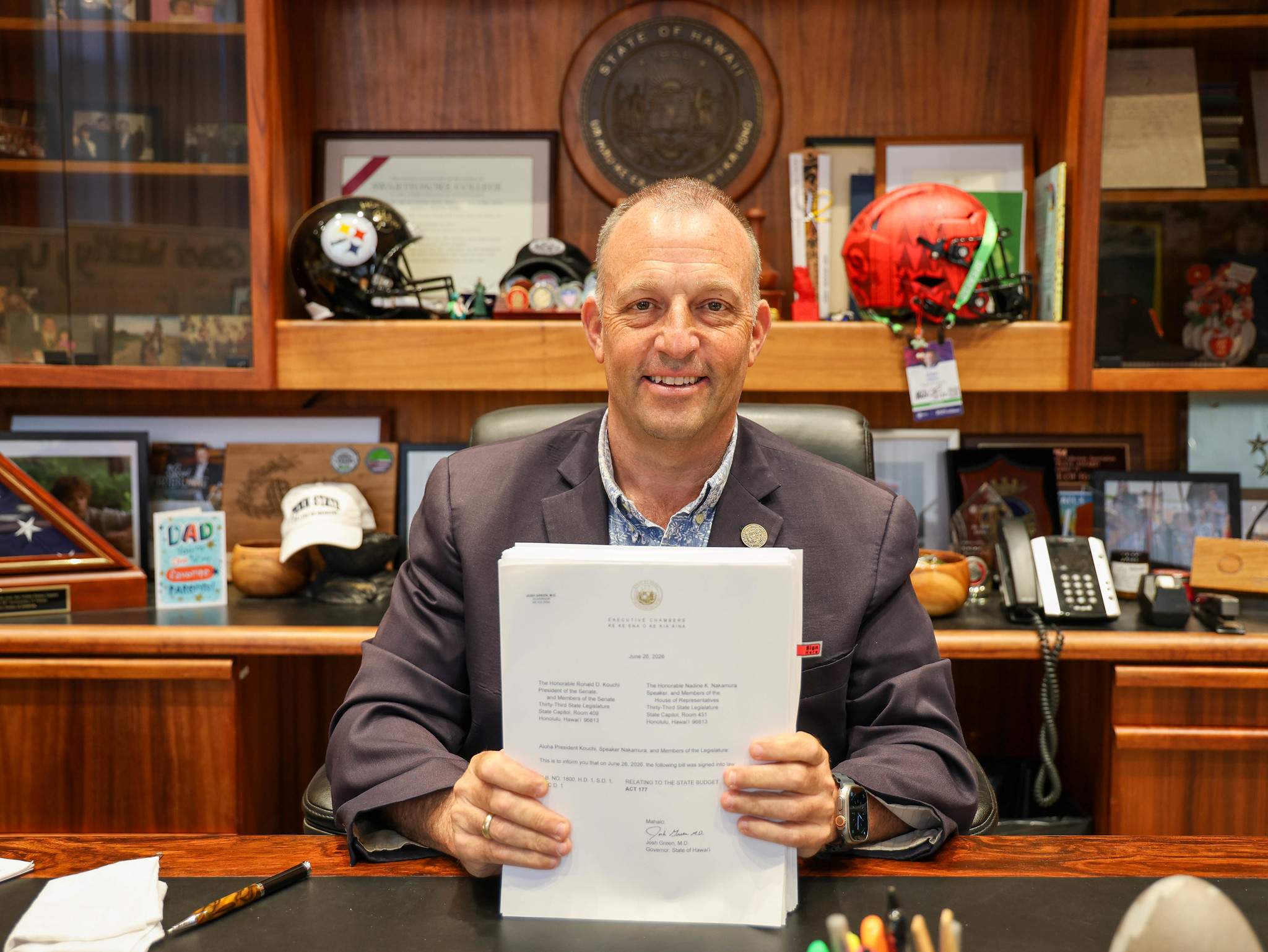 Gov. Josh Green signs state budget, issues intent-to-veto list