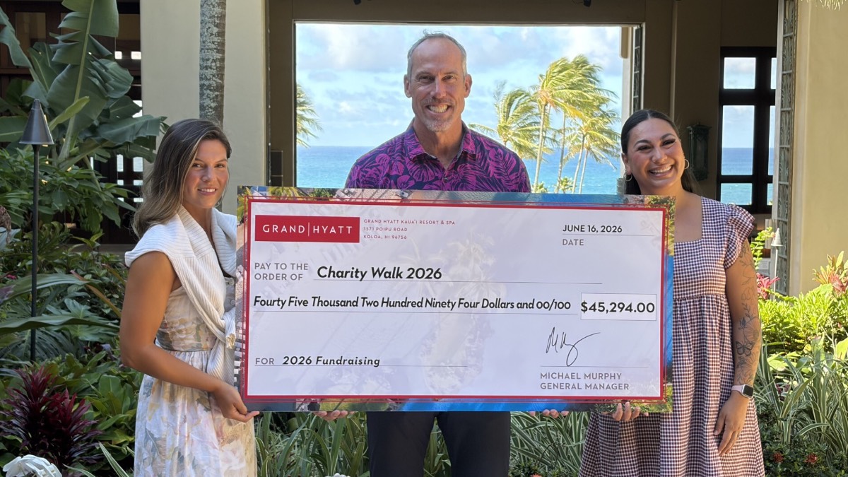 Grand Hyatt Kauaʻi employees, partners help raise thousands for island nonprofits
