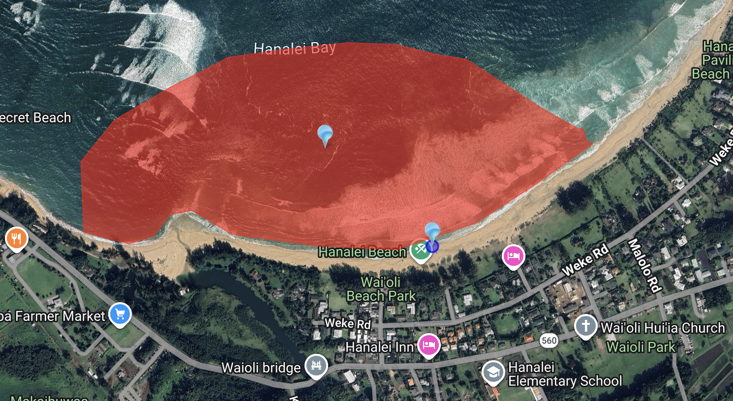 High bacteria levels found at Waiʻoli Beach Park