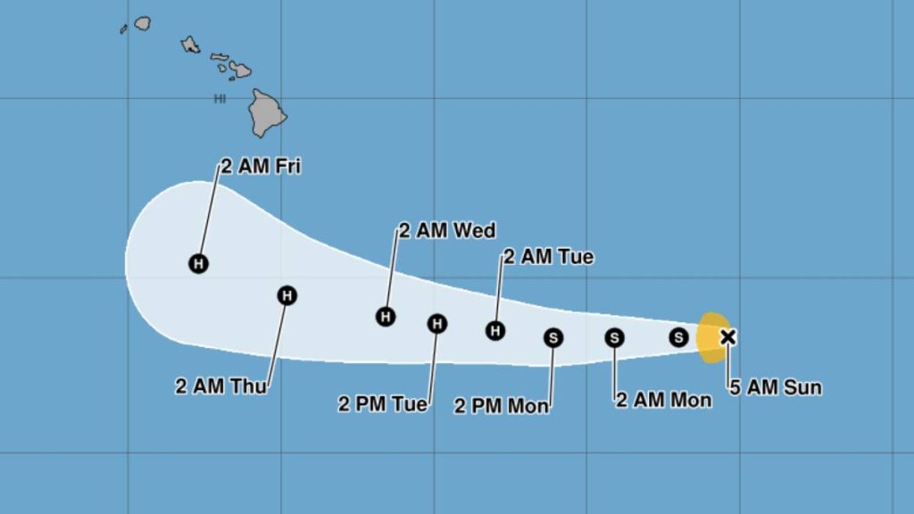 Lowell still expected to pose no immediate threats to islands; continues westward trek at 13 mph