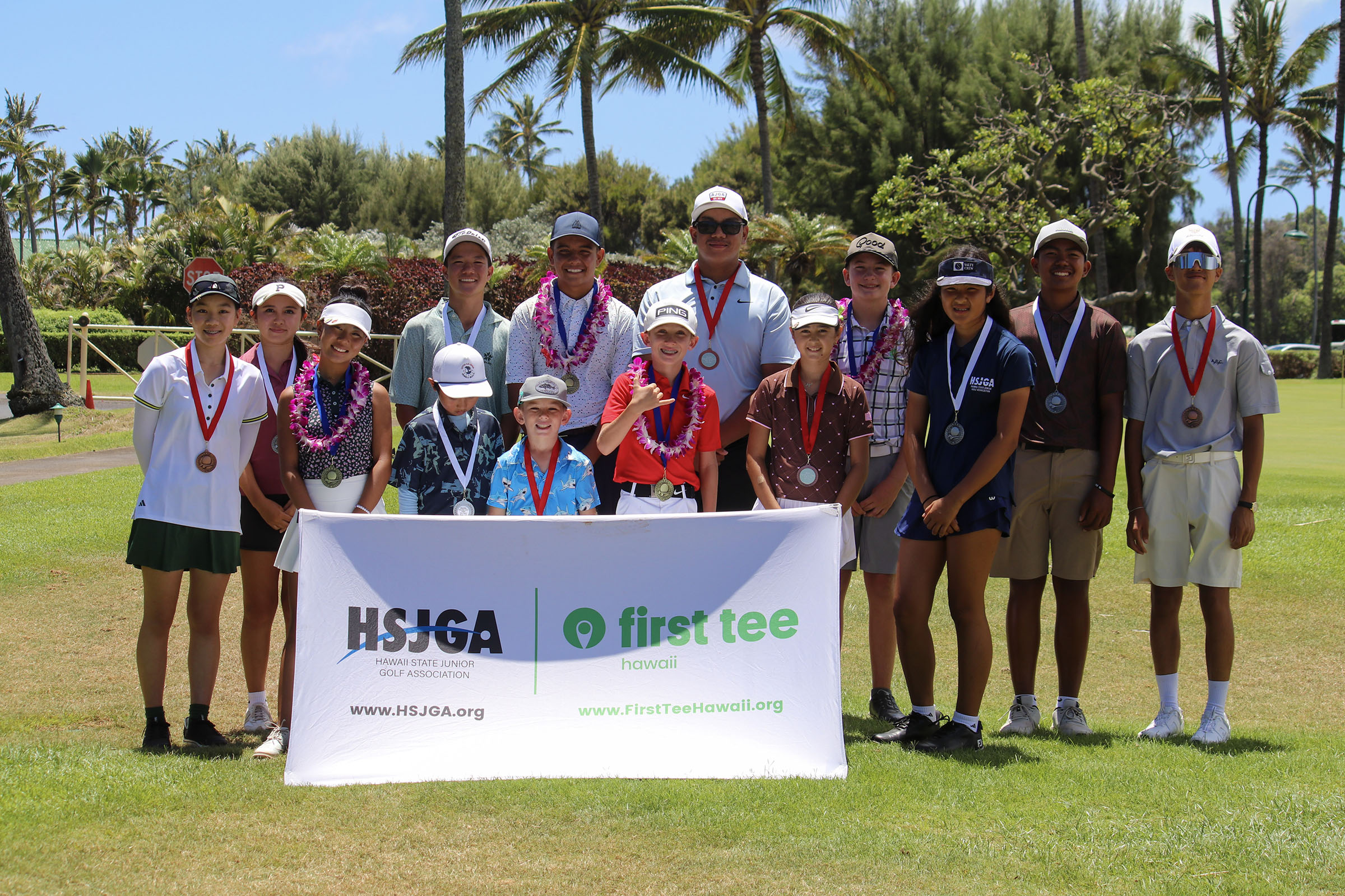 Junior golfers compete in a tournament, resulting in 2 Kauaʻi winners
