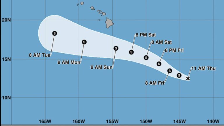 Tropical depression headed toward Big Island; Kauaʻi could get impacts starting Sunday
