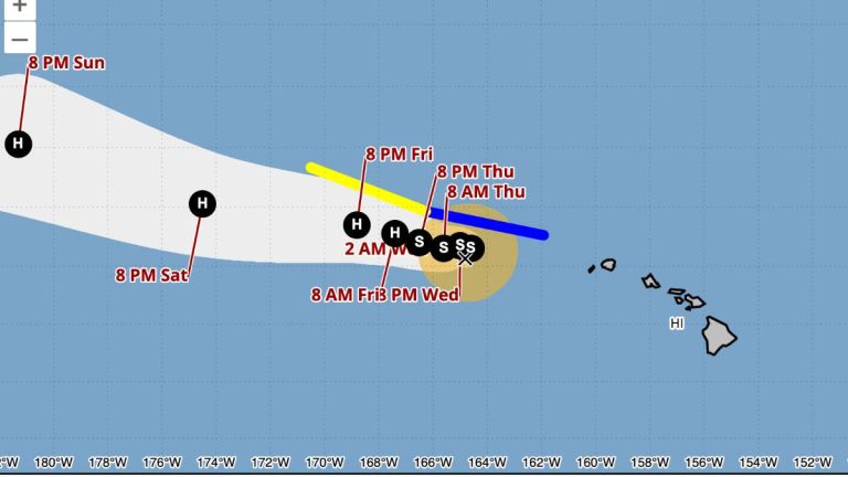 Tropical Storm Nolo to bring periods of heavy rain through Thursday to Kauaʻi, Ni‘ihau