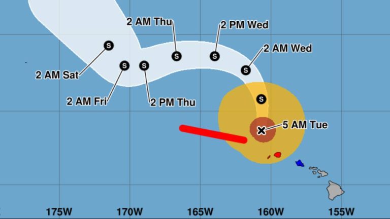 Hurricane Lowell passes Kauaʻi County; but dangerous wind, surf and flooding conditions continue