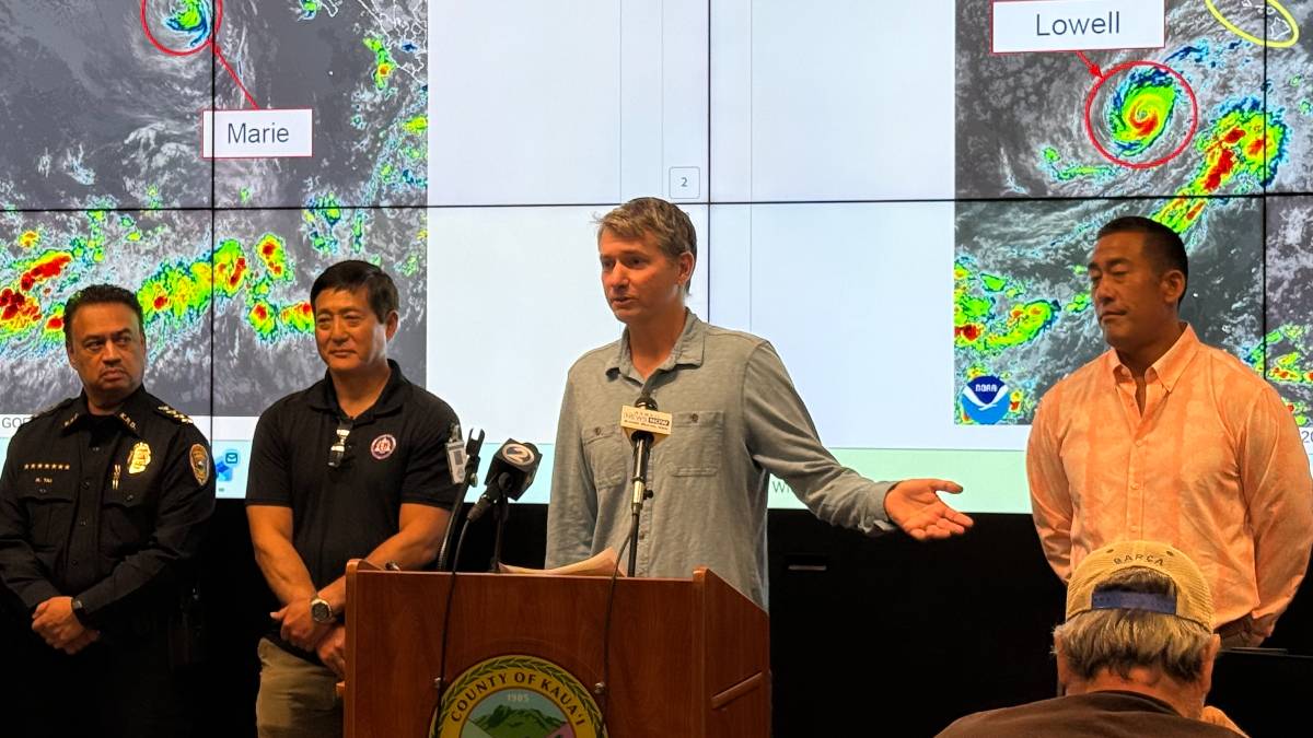 High surf, wind and rain all big concerns as Hurricane Lowell’s latest track puts center closer to Kaua‘i County